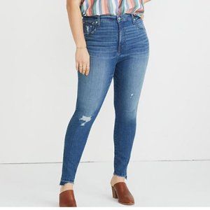 Madewell Jeans 10" High Rise Skinny Drop Step Hem NEW